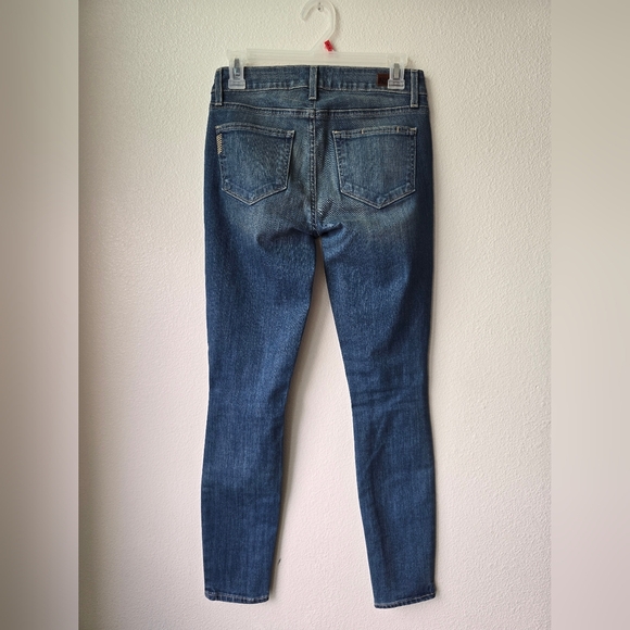 PAIGE Women's Distressed Blue Skinny Jeans - Picture 2 of 8